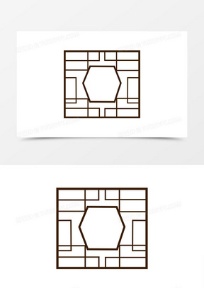 古代屏风图案简笔画图片