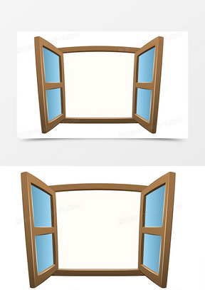 卡通窗户图片素材