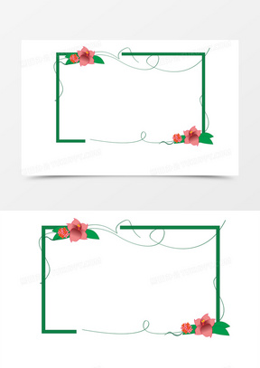 森系边框图片素材