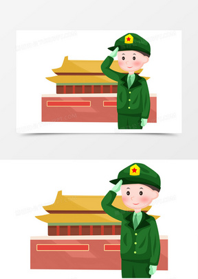 军人卡通人物图片素材
