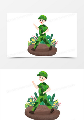 跑步卡通图片素材