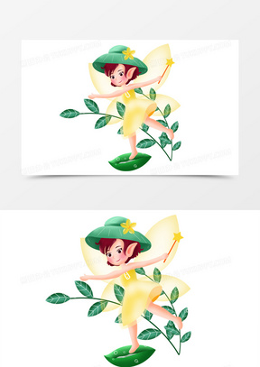 卡通小精灵图片素材