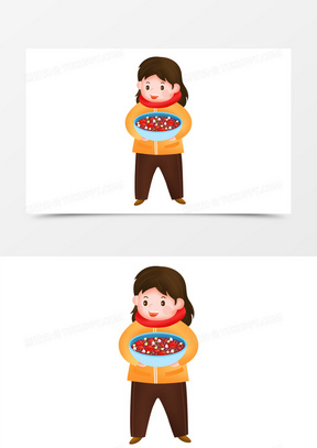 卡通碗图片素材