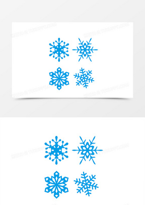 小雪花图片素材