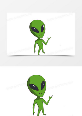 170矢量外星人与火箭70外星人图片101超可爱宇宙外星人星球插画991ufo