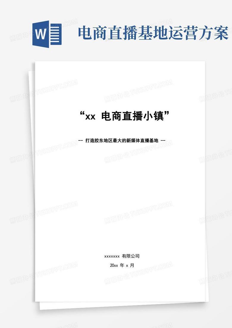 直播电商基地规划资料全案介绍