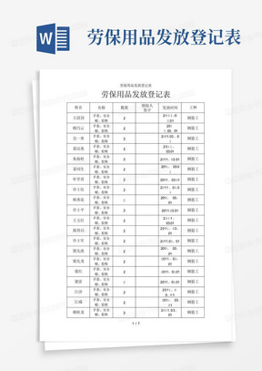 礼品发放登记表40员工春节福利领取登记表90春节福利礼品领取登记表01