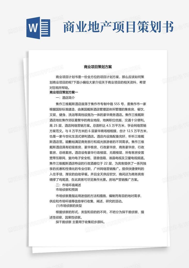 商业项目策划方案