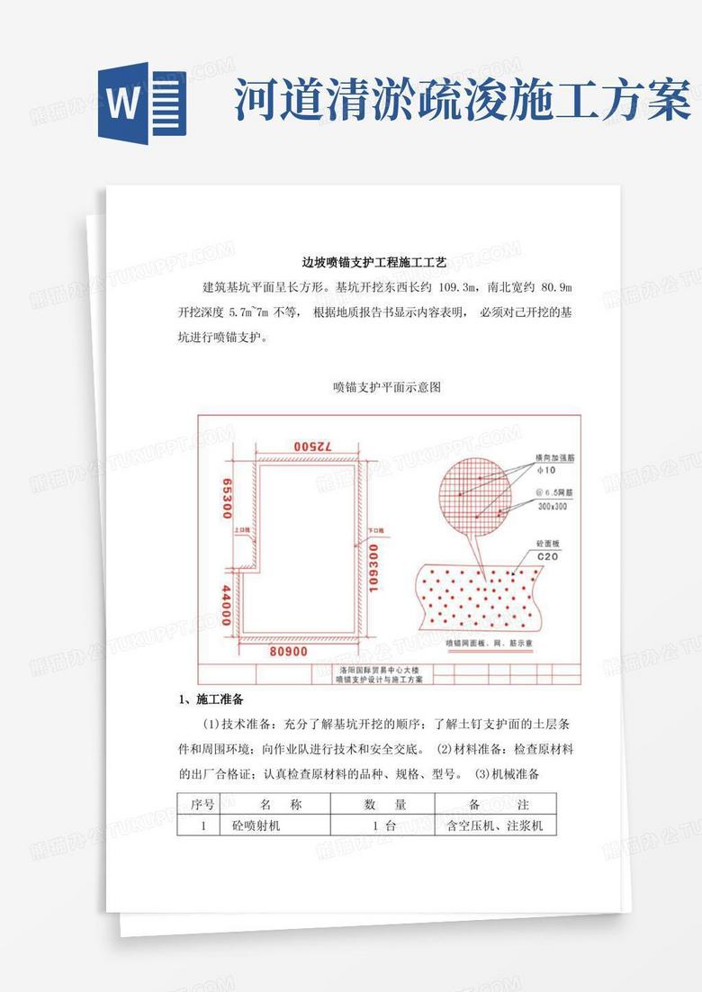 边坡喷锚支护工程施工工艺