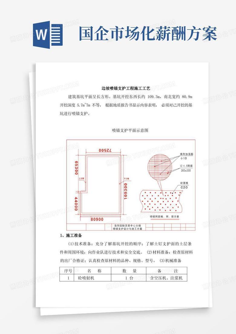 边坡喷锚支护工程施工工艺