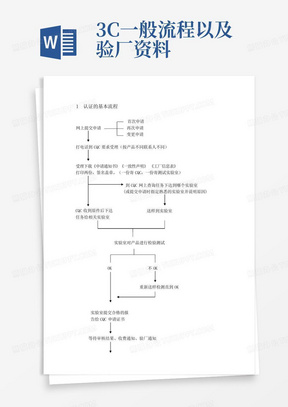 3C一般流程以及验厂资料-