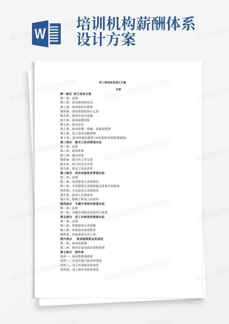 员工培训体系设计方案