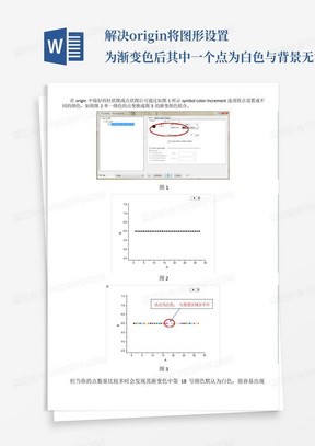 解决origin将图形设置为渐变色后其中一个点为白色与背景无法区分的问题...