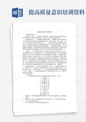 提高质量意识培训资料