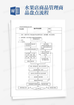 水果店商品管理商品盘点流程