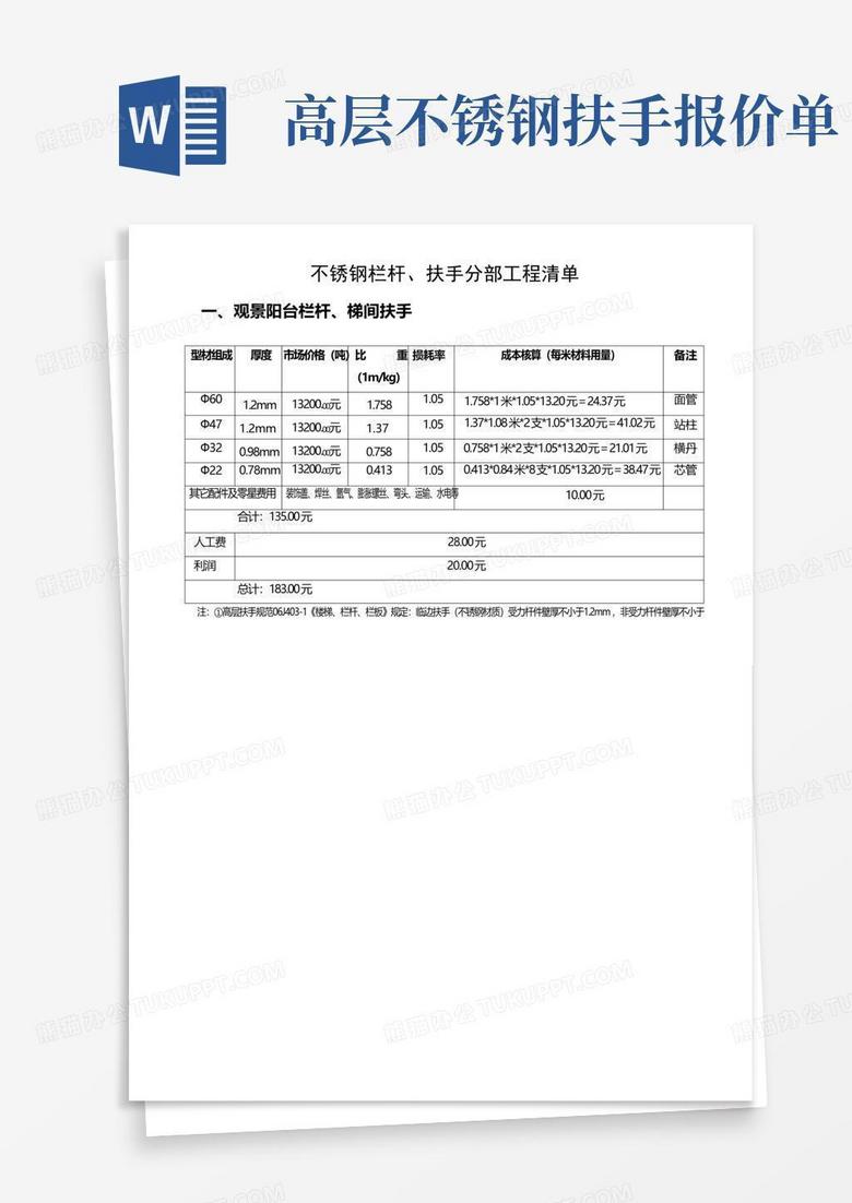高层不锈钢扶手报价单