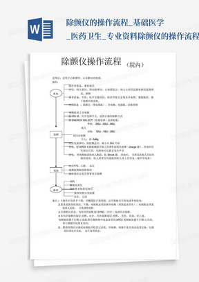 除颤仪的操作流程_基础医学_医药卫生_专业资料-除颤仪的操作流程...