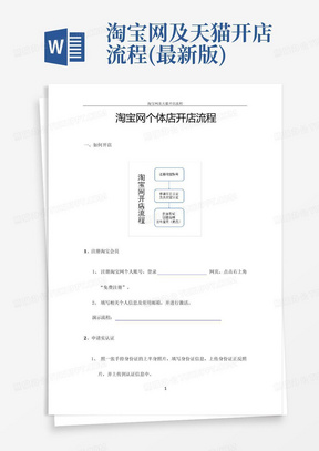 淘宝网及天猫开店流程(最新版)