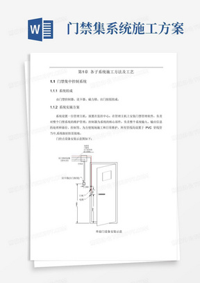 门禁集系统施工方案