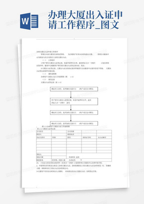 办理大厦出入证申请工作程序_图文