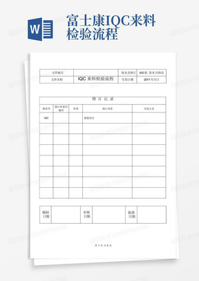 富士康IQC来料检验流程