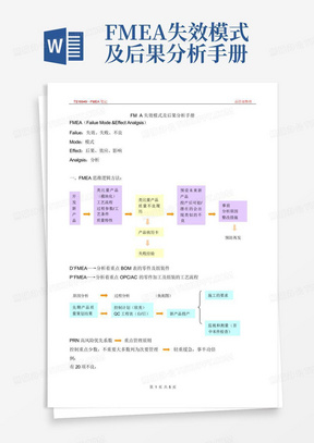 FMEA失效模式及后果分析手册