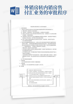 外销房转内销房售付汇业务的审批程序