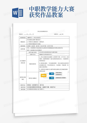 2021年中职教师教学能力大赛微课制作——宋代点茶微课教学设计