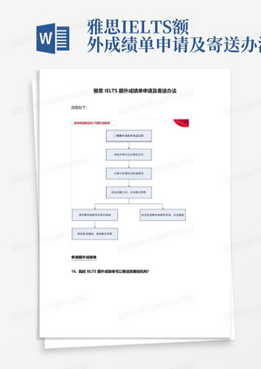 雅思IELTS额外成绩单申请及寄送办法