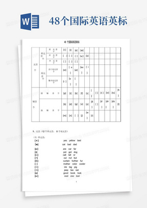48个国际英语英标
