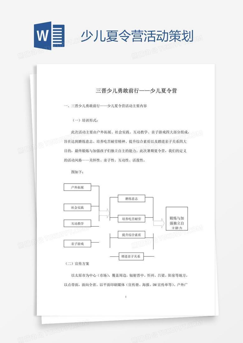 少儿夏令营活动策划