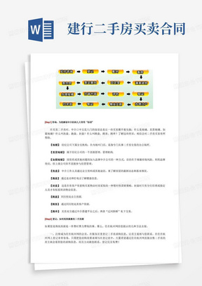 二手房交易流程图(附例)