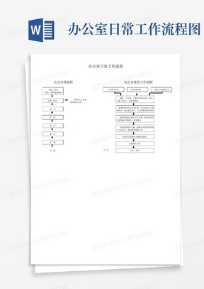 办公室日常工作流程图