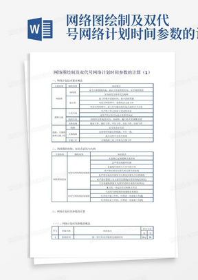 网络图绘制及双代号网络计划时间参数的计算