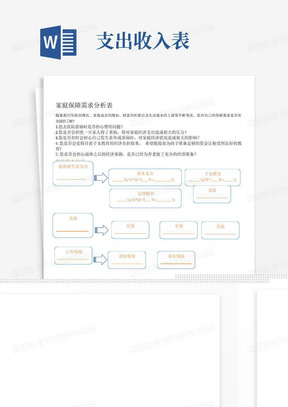 (完整版)家庭收入支出表