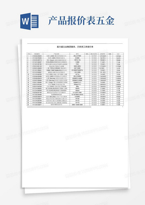 鑫方盛五金集团量具、刃具类工具报价单_图文