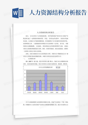 公司人力资源结构分析报告