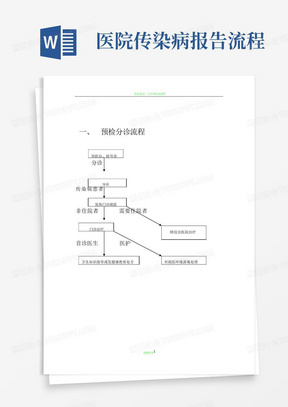 医院对传染病报告的管理流程图