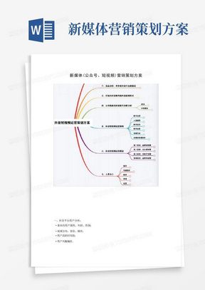 新媒体营销策划方案