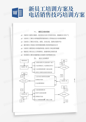 新员工培训方案及电话销售技巧培训方案