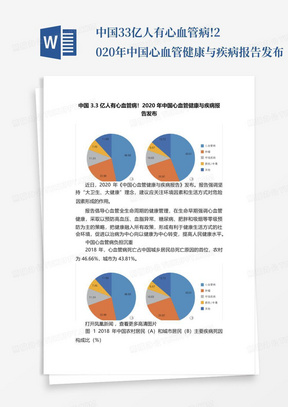 中国3.3亿人有心血管病!2020年中国心血管健康与疾病报告发布