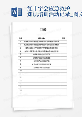 红十字会应急救护知识培训活动记录_图文