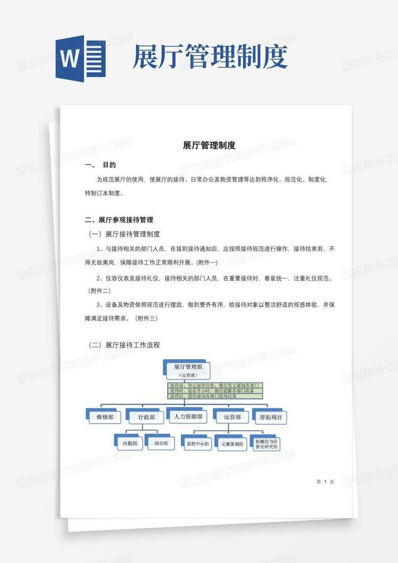 实用的展厅管理制度