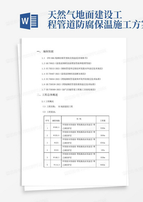 天然气地面建设工程管道防腐保温施工方案