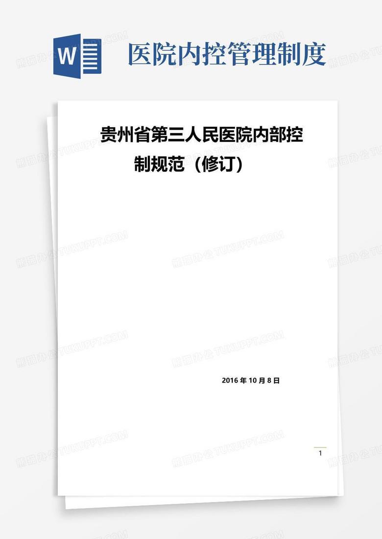 大气版医院内控制度