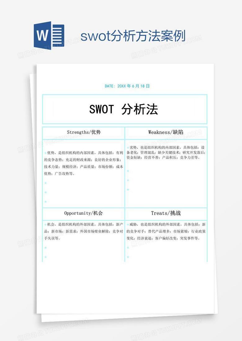 swot分析方法案例