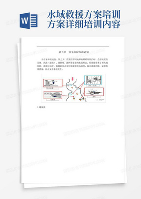 水域救援方案培训方案详细培训内容