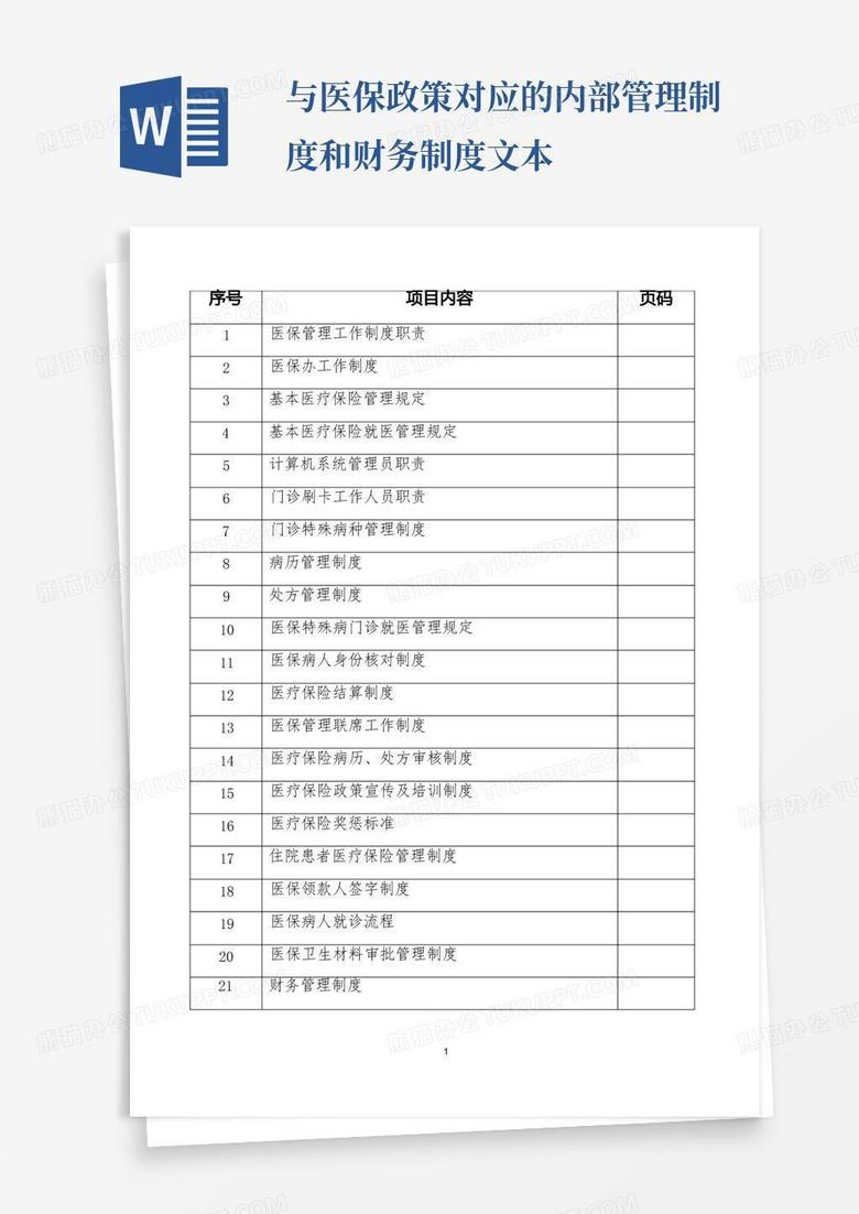 通用版(完整版)医院医保管理制度