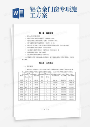 好用的铝合金门窗安装工程施工方案