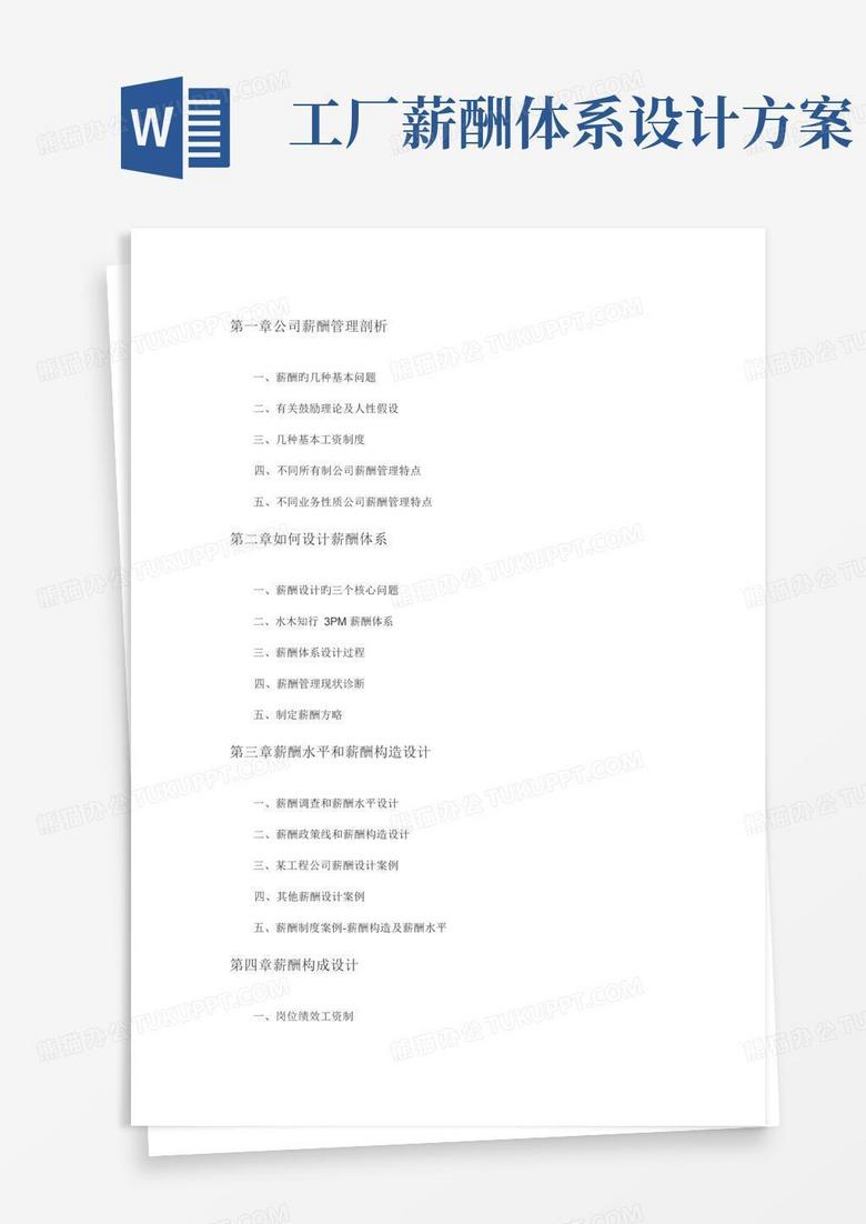 简洁的薪酬设计与绩效考核全案